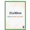 Dutch Frame Factory - Cornice 21x30 cm Verde - MDF | Vetro acrilico antiriflesso, Montaggio a parete, Adatta per foto, poster o puzzle, Made in Holland