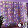 Clearhill Ghirlanda Tenda 3x3, 300 LED multicolore, 8 modalità, luce incantata con telecomando e timer, USB, impermeabile, per interni/esterni, camera, matrimonio, festa