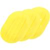 sourcing map 3 portasapone piccoli, in silicone, portasapone ovali, con fori, per doccia, bagno, cucina, piano di lavoro (giallo)