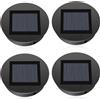 Glovios Lampade Solari di Ricambio con Lampadine a LED, Glovios 4 Pezzi Luci Solari di Ricambio da 8cm, Impermeabile Pannello Solare di Ricambio per Lanterna Solare da Giardino