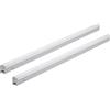 Oktaplex lighting Oktaplex set da 2 Riga illuminazione LED sottopensile estensibile 84 cm | 1270 lm e 12,7 W, 4000 K bianco neutro su 230 V, finitura bianca con interruttore e collegamento estensibile