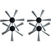 BildeeMait Spazzola laterale di ricambio per robot aspirapolvere SilverCrest M690 e WAP W310, confezione da 4, plastica+nylon