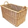 Arthur Cameron Cesto in vimini con fodera e manici (68 x 46 x 42 cm), grande, robusto, perfetto per giocattoli, coperte, corridoio, garage, soggiorno, camera da letto o ufficio