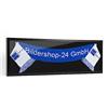 Bildershop-24 Cornice per sciarpa, colore nero (opaco), 40 x 120 cm, con passepartout e sciarpa, colore nero