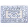 HomeLife - Tappeto Bagno Lungo Cotone [60x90 Cm] Made in Italy - Tappeti Bagno Moderni Alta Qualità | Spugna Bagno Lavabile in Lavatrice | Tappetini Bagno Senza Antiscivolo | Tappeto Azzurro