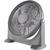 Generico Ventilatore da Tavolo Portatile, 51 cm, Raffreddamento Silenzioso, 90W, 3 Impostazioni di Velocità, Inclinazione Regolabile, 5 Pale in Alluminio, Grigio, 51x51 cm