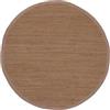 carpetfine Tappeto Kilim Chindi Uni Rotondo Marrone 60 cm (Rotondo) | Tappeto moderno per soggiorno e cucina