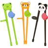 PandaEar 3 paia di bacchette da allenamento per bambini piccoli, bacchette per imparare per principianti, bacchette per bambini, bastoncini da tritare per bambini