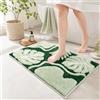 BLESWIN Tappetino da bagno antiscivolo da 50 × 80 cm, tappetino da doccia in microfibra ultra morbida, ad assorbimento rapido, lavabile in lavatrice, adatto al bagno e alla camera da letto