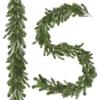 ROLLWAY 2 pezzi Ghirlanda di abete artificiale come vera, 195 cm Ghirlanda di abete artificiale in stampaggio a iniezione rami di abete Ghirlanda di Natale decorazione natalizia verde abete inverno