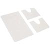 HomeLife - Set Tappeti Bagno 3 Pezzi in Cotone Made in Italy | Tappeti Bagno Moderni : 1 Tappeto [60X90] 2 Girowater/Girobidet [45X60] |Tris Tappeto Bagno Assorbente e Lavabile Lavatrice | Bianco
