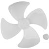 Getdoublerich Pale per ventilatore elettrico, 350 mm, 4 pale, accessori di ricambio per riparazione ventola da pavimento (40,6 cm, bianco)
