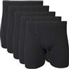 Gildan Covered Waistband Boxer Briefs, Multipack Boxer Corti Uomo (Pacco da 5)