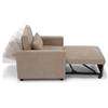 REDÒKASA Poltrona letto modello AMALFI con 1 cuscino, massima imbottitura, design adatto per ambienti classici e moderni (Tortora)