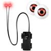 KATELUO 1 Pezzi Rosso Occhi Luminosi Halloween con 1 Paio di Occhi Realistici | Occhi Luminosi LED Halloween, Occhi LED Luminosi Horror Spaventosi per Teschi, Zucche, Maschere Fantasma, Lapidi