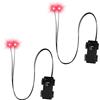 YUYWWAN Occhi Luminosi a LED per Halloween,Decorazione per Occhi a LED per Maschere di Halloween, Costumi e Cosplay, Teschi (Rosso)