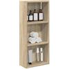 vidaXL Armadio da bagno a muro Rovere Sonoma 30 x 14 x 70 cm