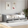 Generico Divano Letto con Cassetti Senza Materasso 100x200 cm,Grigio,60kg,3280816