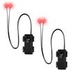 KATELUO 2 Pezzi Occhi Luminosi Halloween, Occhi Luminosi Horror Spaventosi LED | Occhi Luminosi LED Halloween, Occhi LED Luminosi Horror Spaventosi per Teschi, Zucche, Maschere Fantasma, Lapidi