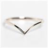 Anello A V Impilabile In Argento Sterling 925 Per Dito Medio Donna TAGLIA UNICA