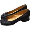 YXADGML Tabi Ballerine da Donna Eleganti Décolleté da Donna in Pelle con Punta Divisa. Suole con Tacco Basso firmate pieghettate