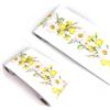VisitRyl Bordi per Carta da Parati Adesivi Il giallo è il crisantemo bianco YX214 12cm X 1000cm Design Decorativo