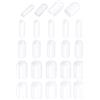 DMiotech 80pz 1/8 1/4 3/8 1/2 ID Bianco Vite Filettatura Protezioni | Gomma Estremità Cappucci Bullone Coperture, per Vite Bullone Mobili Tubo