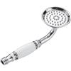 YXINAER Soffione Doccia Shower Heads Antique Brass Bathroom Hand Held Sprayer Head Rainfall Faucet(Chrome-Pattern)