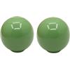 HDJNal Set di 2 pomelli in ceramica verde - Pomelli per ante di credenze della cucina, maniglie rotonde a forma di sfera vintage per mobili, maniglie per cassetti, vintage shabby chic (diametro 33 mm)