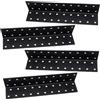 BJBJJIU 4 Pz Staffe Angolari per Legno 200x40x40mm Nero | Staffa Angolare a 90 Gradi, Connettore Angolare con 40 Fori, Staffe a L di Fissaggio per Mobili Giunzione Riparazione