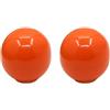 HDJNal Set di 2 pomelli in ceramica arancione, pomelli per ante di armadietti da cucina, pomelli rotondi a forma di sfera, vintage, per mobili, maniglie per cassetti, vintage shabby chic (diametro 33