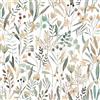 VaryFloral Carta Parati Adesiva Muro 30.5cmx300cm Carta Adesiva Verde Salvia Floreale Pellicola per Mobili Motivo Botanico Carta da Parati Moderna Acquerello Adesivi per Mobili Cassetto