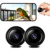 JEWKTTONS Mini Telecamera Spia WiFi 1080P, Videocamera di con Visione Notturna e Rilevamento Movimento, Telecamera Interno per Casa e Bambini, Controllo Remoto Tramite App