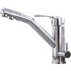 Zeffrary Rubinetto da cucina a 3 vie,Rubinetto per Cucina a Girevole a 360°,Miscelatore per Lavello Con Beccuccio Flessibile,G3/8 Pollici (Cromo)