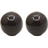 HDJNal Set di 2 pomelli in ceramica grigia, pomelli per ante di armadietti da cucina, maniglie rotonde a forma di sfera, stile vintage, per mobili, cassetti, stile vintage shabby chic (diametro 33 mm)