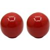 HDJNal Set di 2 pomelli in ceramica rossa - Pomelli per ante di armadietti da cucina, maniglie rotonde a forma di sfera, stile vintage, per mobili, cassetti, stile vintage shabby chic (diametro 33 mm)