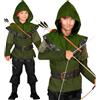 W WIDMANN MILANO Party Fashion - Costume da Robin di Sherwood per bambini | Set da 2 pezzi con maglia con cappuccio e cintura per costumi medievali o da arciere, Carnevale