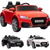 HOMCOM Macchina Elettrica Bambini 3-5 Anni AUDI TT con Telecomando e Fari