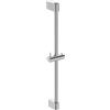 Ideal Standard Idealrain - Asta per doccia, altezza 644 mm, cromata | Asta doccia da 644 mm, con supporto per doccetta regolabile tramite pulsante, supporto da parete regolabile in altezza