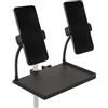 WheatThrive Comodo supporto per microfono con supporto per telefono integrato, facile visualizzazione di testi e partiture (A)
