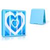 DLseego Custodia per carte da gioco per interruttore, custodia per carte da gioco multicolore, custodia per interruttore, scatola per 12 carte da gioco e 12 slot per schede micro SD, cuore blu scuro