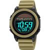 MASTOP Energia solare Orologio per gli Uomini Militare Digitale Multifunzionale Led Luminoso Indicazione 2 Fuso Orario 50m Impermeabile Orologio Reloj Solar para Hombre