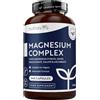 Nutravita Magnesio Completo 1146 mg - 240 Vegan Magnesium Complex Capsule | 5 in 1 Complesso di Magnesio Bisglicinato, Citrato, Malato, Ossido, Ascorbato - 400 mg di Magnesium Elementare per Dose
