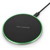Rivvra Caricabatterie senza fili da 35 W, caricatore a induzione rapida, compatibile con iPhone Samsung, Wireless Charger rotondo con cavo USB-C 1 m, pad scrivania per telefono, auricolari, casa, viaggi e