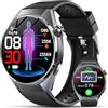 Lgnitek Smartwatch Uomo Con ECG/Pressione Sanguigna/AI Salute/Micro-Check-Up,Nero