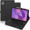 SXNIWBAI Custodia con tastiera per Lenovo Idea Tab 11 11 pollici 2025 | Tastiera Lenovo Idea Tab 11 (TB336FU/TB336ZU), custodia magnetica per tablet Lenovo Idea Tab 11 con supporto per penna, nera