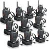 ESYNiC 10PZ Walkie Talkie Ricaricabile VOX Radio PMR446MHz 0.5W Frequenza Civile, 10X Ricetrasmittente Portatile 16 Canali Singola Banda Woki Toki con USB Caricabatterie per Edilizia Sopravvivenza