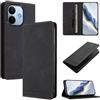 LIAOCY Cover a Libretto per Xiaomi Redmi Note 17 Pro Max, Cover Portafoglio in Pelle PU con Protezione RFID, Custodia Anticollisione con Supporto,Black.
