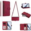 GoodcAcy Cover per Oppo A6 Pro/F31 5G Portafoglio Pelle PU Design Flip Folio Magnetico con Slot per Carte, Funzione Cavalletto Custodia Protettiva Case con Laccio Tracolla,Rosso