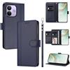 LIAOCY Custodia a Libro Portafoglio per Xiaomi Redmi Note 17 Pro 5G, Pelle PU con Fibbia Magnetica [9 Scomparti per Carte], Cover Business Antiurto con Supporto, Blue.